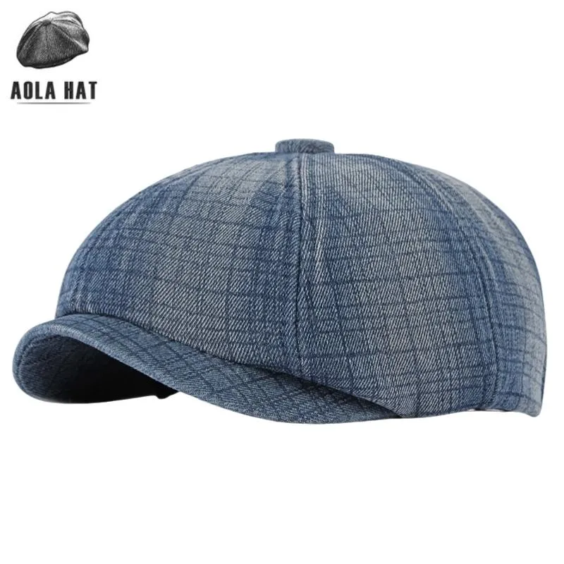 2022 “Harden” Winter Checkered Flocked Newsboy Cap