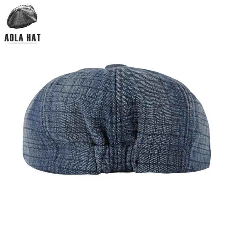 2022 “Harden” Winter Checkered Flocked Newsboy Cap