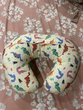 BABYHUG Cotton Feeding Pillow Dinosaur Bear Print - Cream