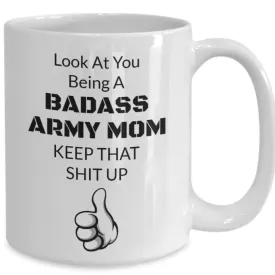 Badass army mom mug