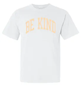 BE KIND Unisex T-Shirt - White   Peach