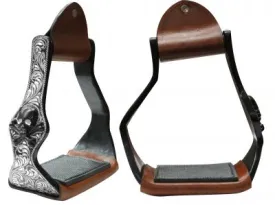 Black Aluminum Angled Stirrups