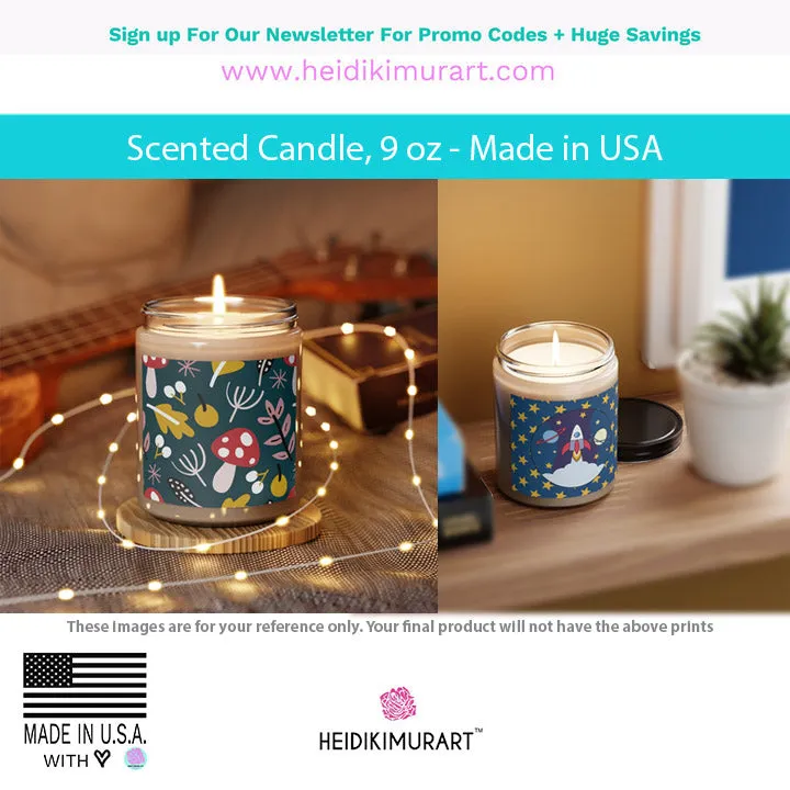 Black Soy Wax Candle, 9oz Best Vanilla or Cinnamon Stick Candle In A Glass Container For Mothers - Made in the USA