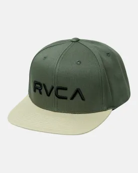 Boys Boys RVCA Twill Snapback II Hat - Green