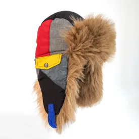 Boy's Colour Block Reflectve Trapper Hat