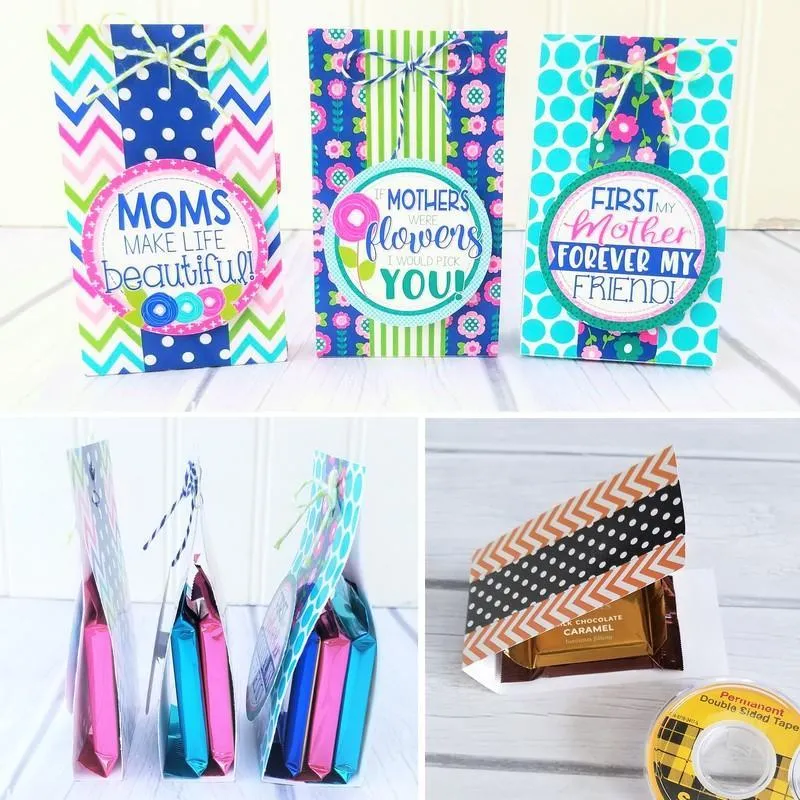 Chocolate Squares Envelops & Tags {MOTHER'S DAY} PRINTABLE