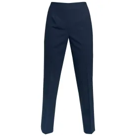 Classic Side Zip L/W Wool Pant In Bluette