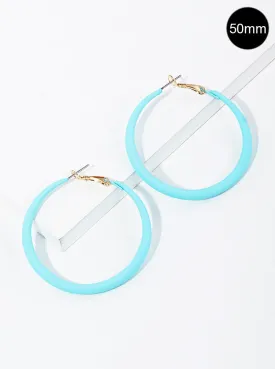 Color Coated Hoop Earring