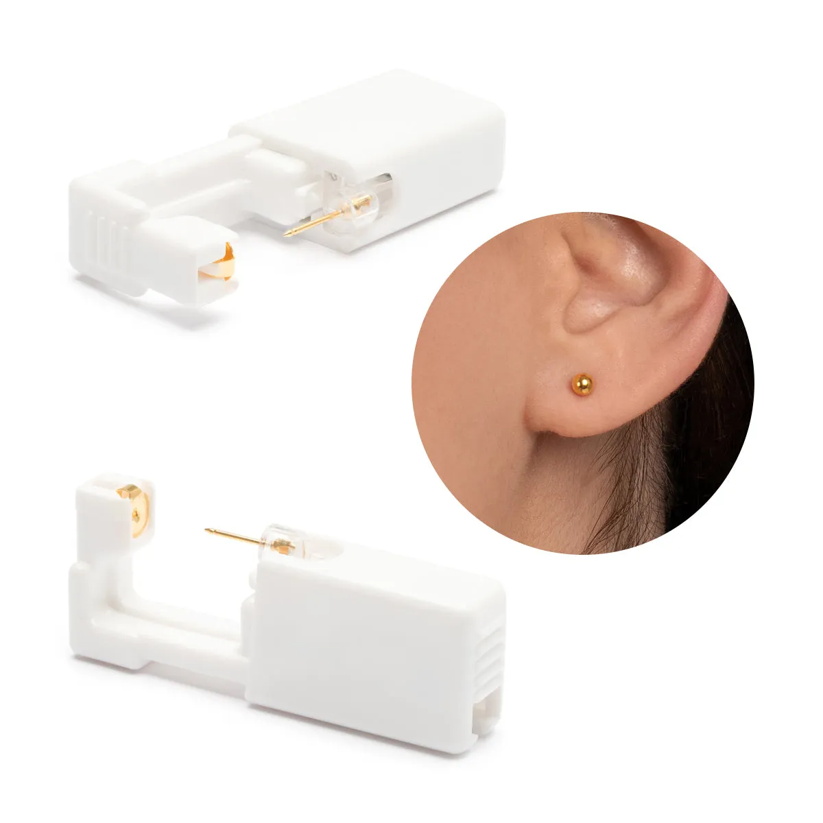 Ear Piercing 4 mm Ball Gold Plated Self Piercer