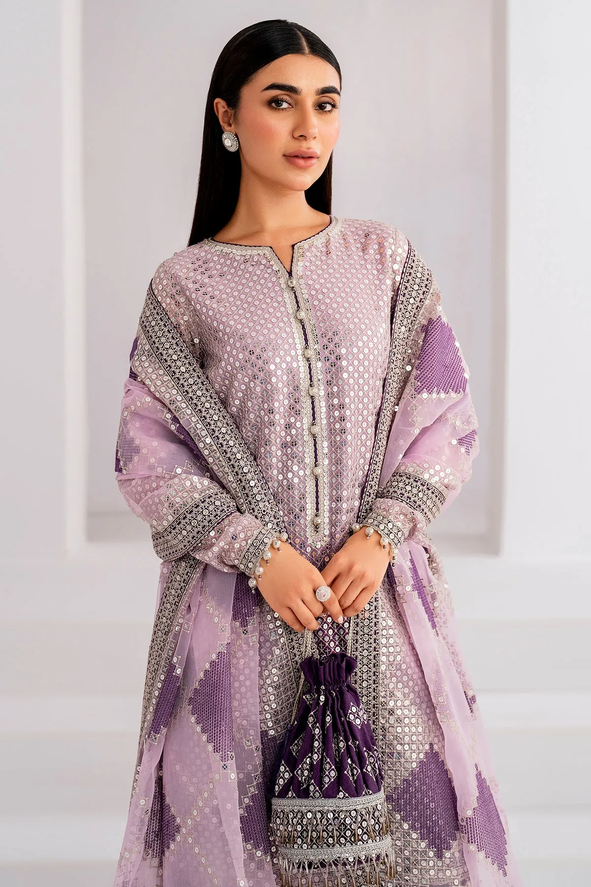 EMBROIDERED CHIFFON UC-3056