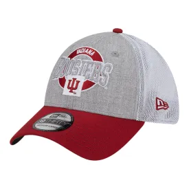 Indiana Hoosiers Round Logo Heather Grey Flex Hat