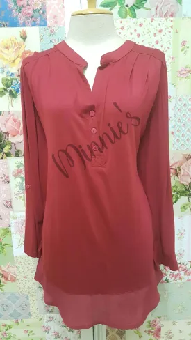 Maroon Top BU092