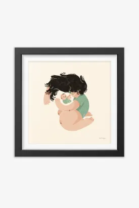 Mom Baby Quality Time Wall Art