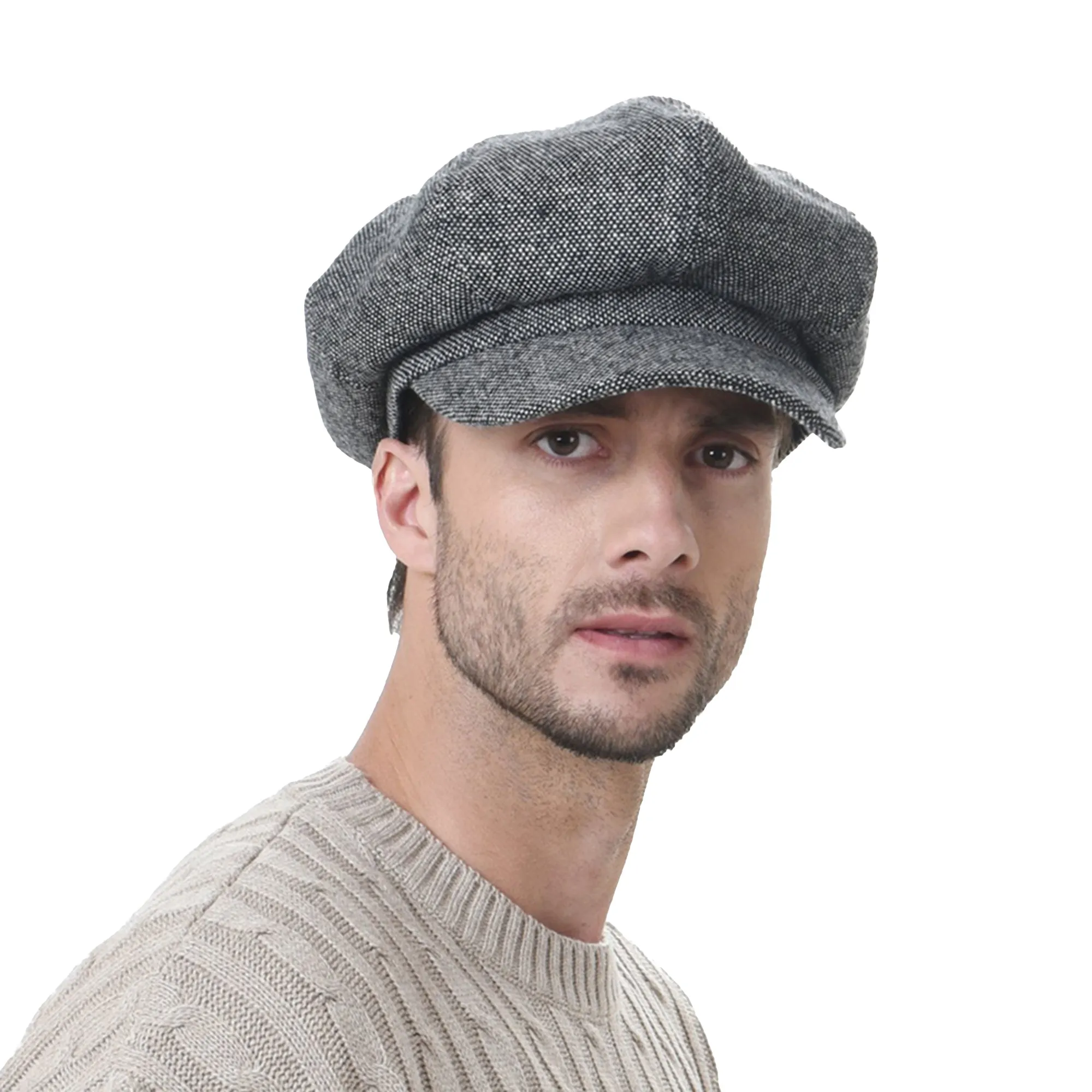 Newsboy Hat Wool Felt Simple Gatsby Ivy Cap SL3525