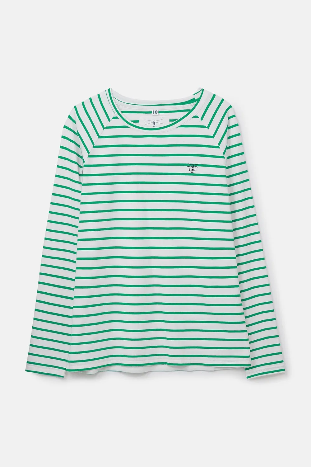 Seashore Long Sleeved Top - Seagrass Stripe