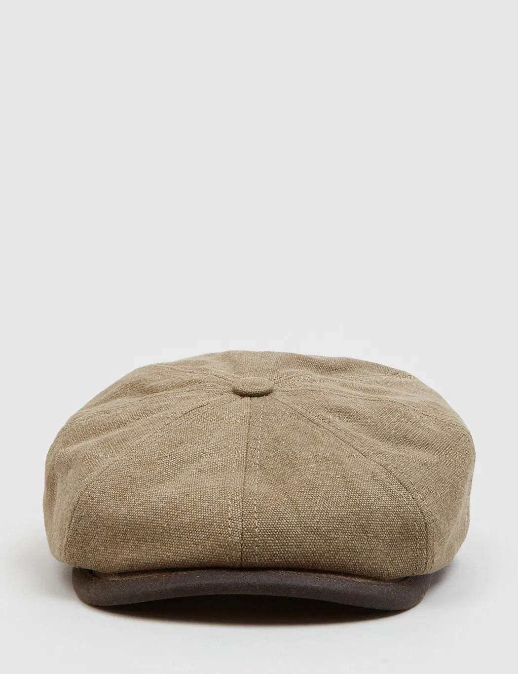 Stetson Hatteras Seward Newsboy Cap (Canvas) - Brown