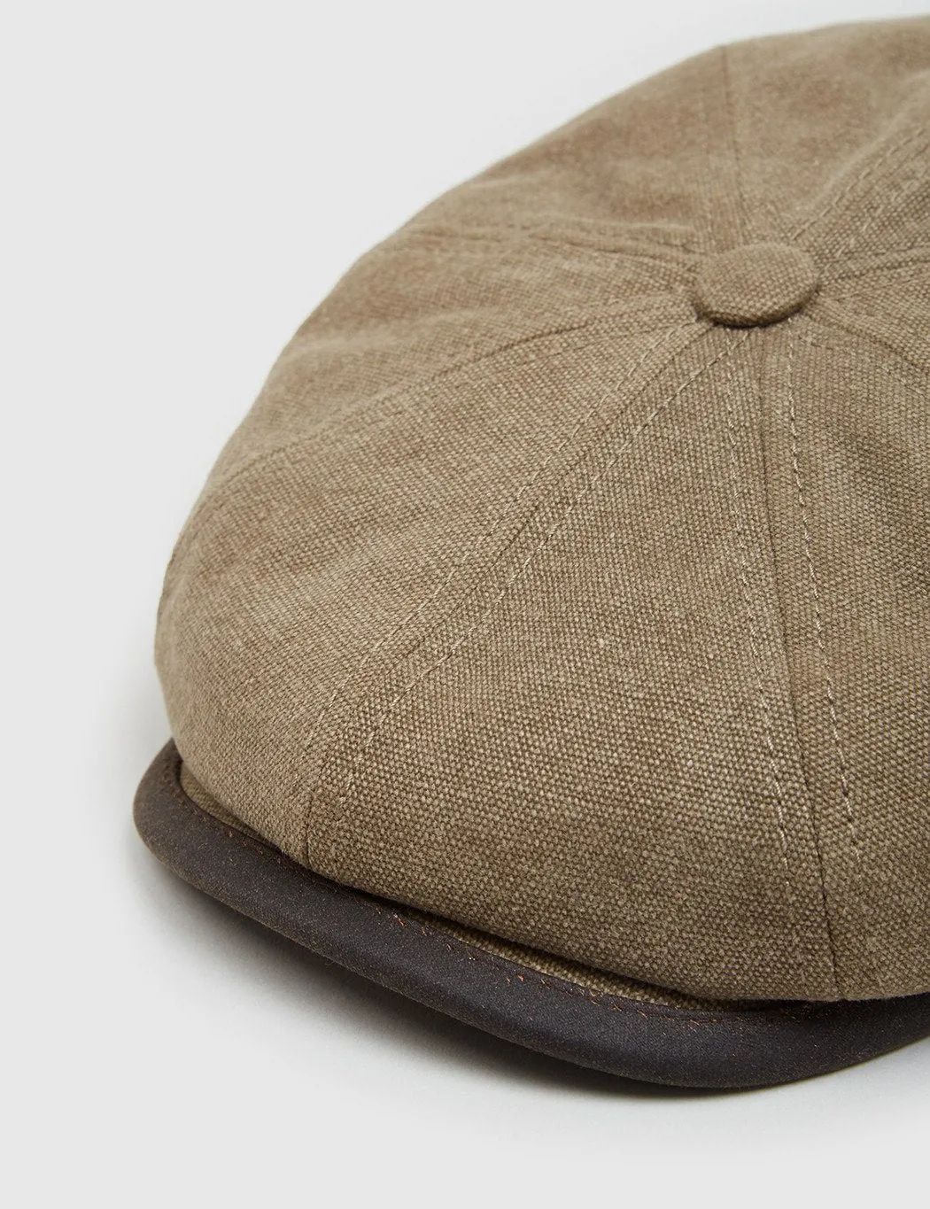 Stetson Hatteras Seward Newsboy Cap (Canvas) - Brown