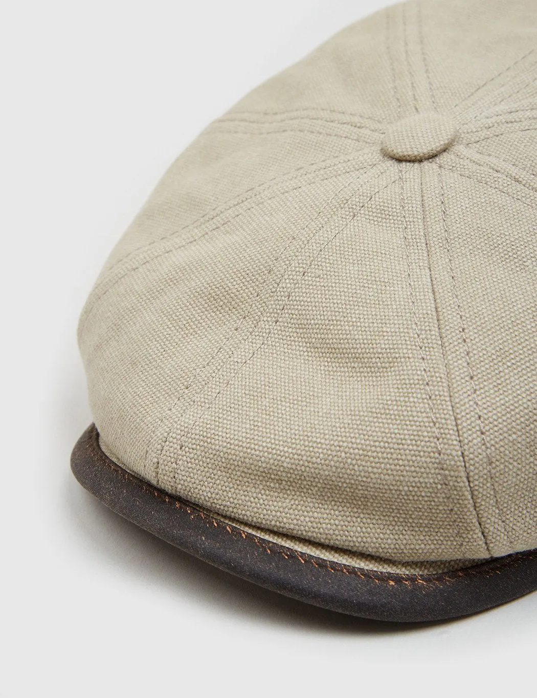 Stetson Hatteras Seward Newsboy Cap (Canvas) - Khaki