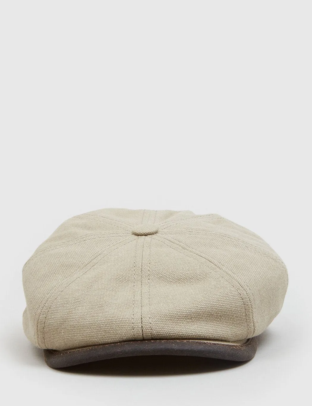 Stetson Hatteras Seward Newsboy Cap (Canvas) - Khaki