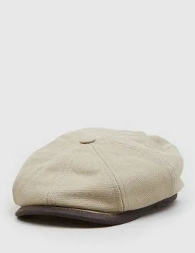 Stetson Hatteras Seward Newsboy Cap (Canvas) - Khaki