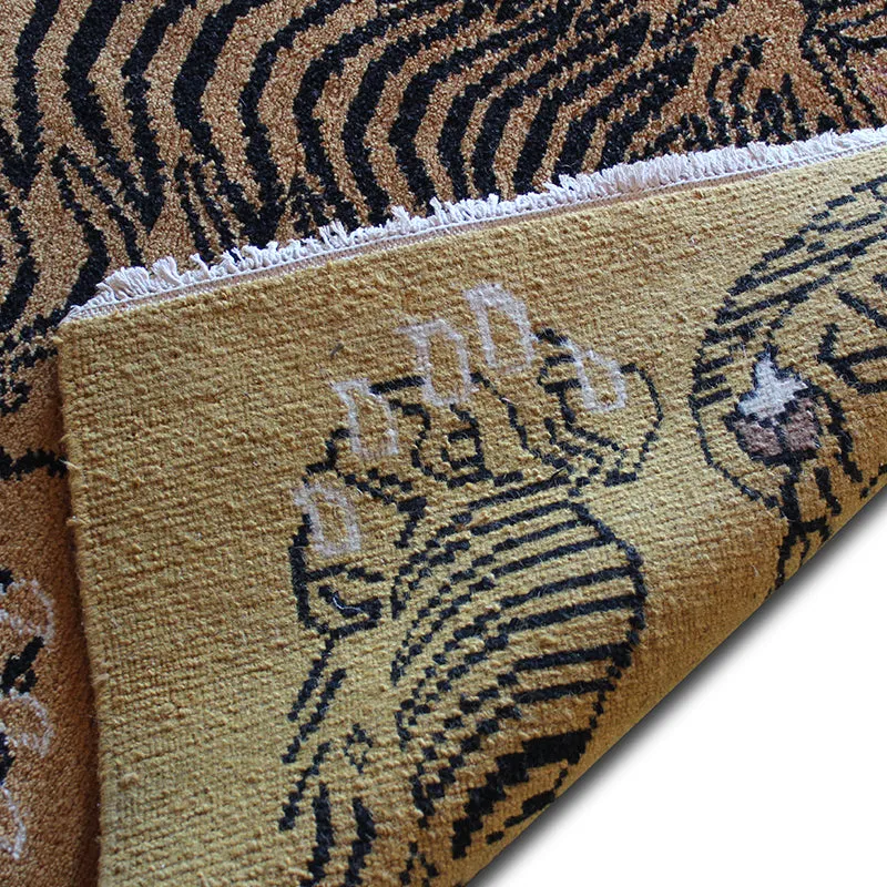 Tibetan Wool Tiger Rug