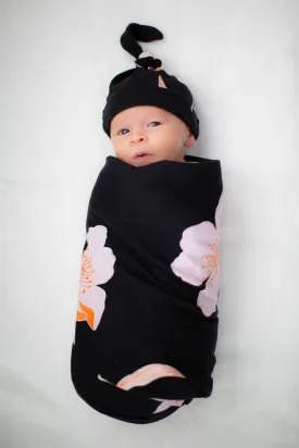 Willow Swaddle Blanket & Newborn Hat Set