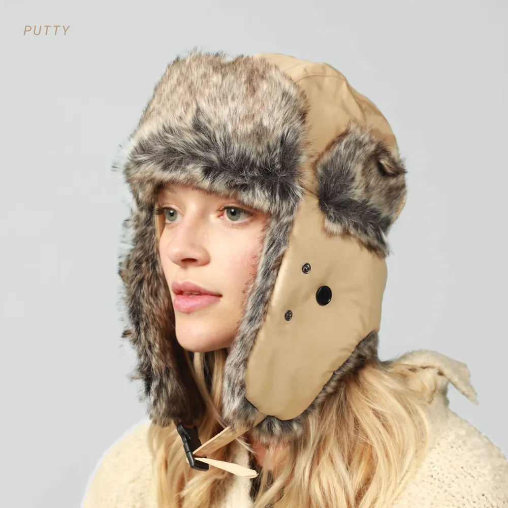 Winter Trapper Hat with Mask