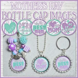 World's BEST MOM Bottle Cap PRINTABLE